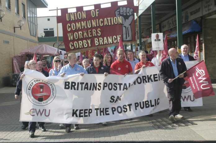 Postal workers fighting against privatisation under the Blair/Brown government, so far there has been no battle against the Tory-led Coalition