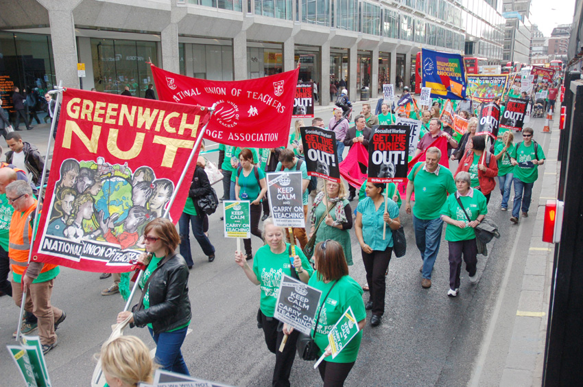 Over two thousand NUT members marched in London in defence of education on June 25th