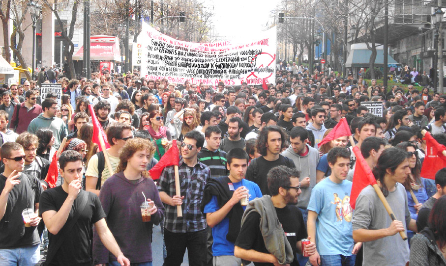 Greek youth are very angry at the troika and the government’s policies that have created massive unemployment