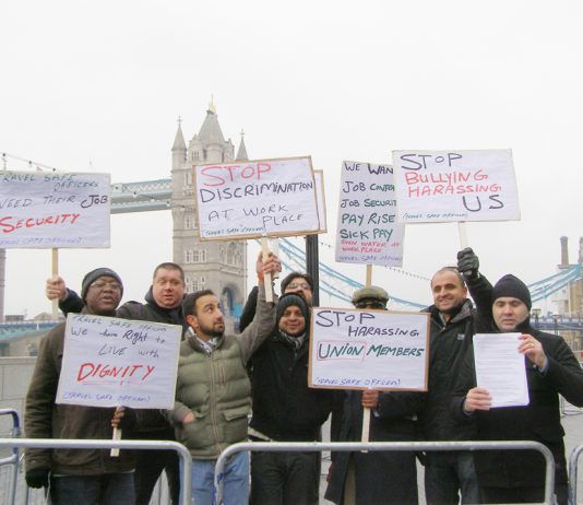 London Overground Travel Safe officers in the RMT are fighting for sick pay, job security and proper contracts