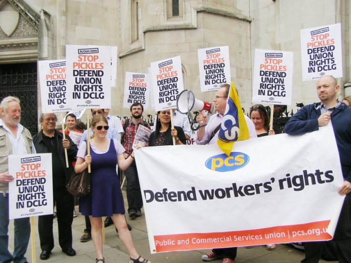 PCS members say they are on the front line in fight against ‘union bashing’
