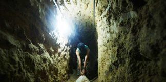 Tunnels in Gaza are being destroyed by the Egyptian army