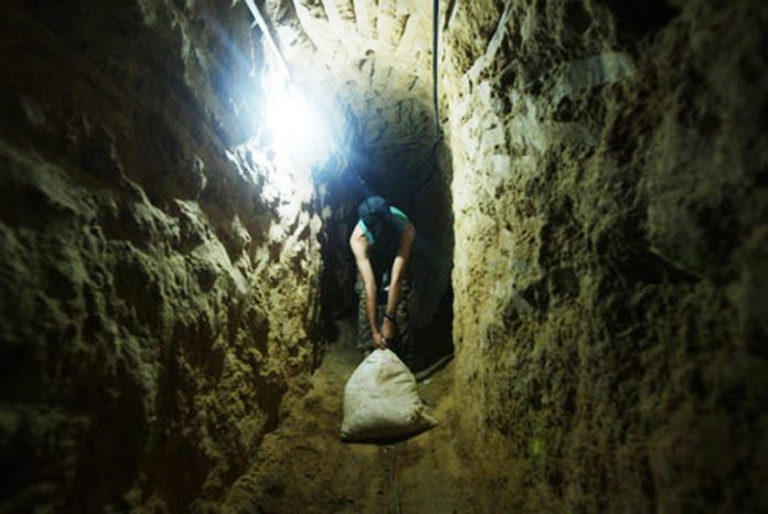 Tunnels in Gaza are being destroyed by the Egyptian army