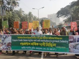 There could be a repeat of the Rana Plaza disaster! – UK retailers are warned National Garment Workers Federation (NGWF) fighting for the rights of super-exploited Bangladeshi workers