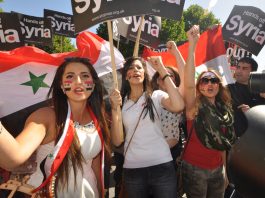 Syria welcomes Russian proposal to ‘prevent US aggression against the Syrian people’ Girls marching in London on August 31, confident of the defeat of imperialist forces in Syria