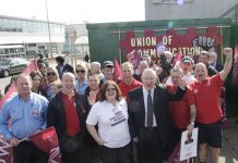 The CWU has been campaigning against the privatisation of Royal Mail since the days of the last Labour government. The picture shows its campaign in Corby in 2009