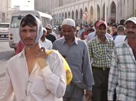 Some of Qatar’s over one million migrant workers