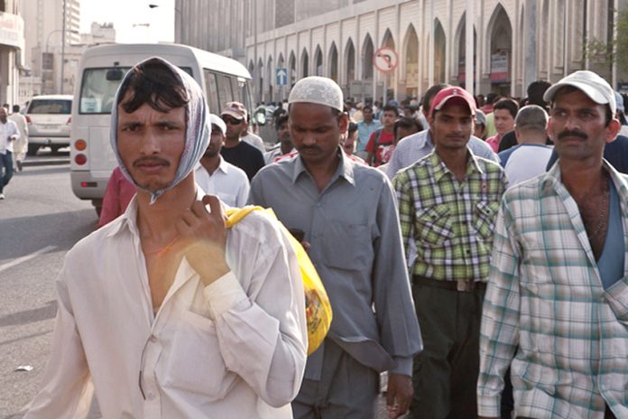 Some of Qatar’s over one million migrant workers