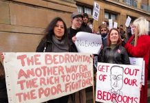 All over the country protests are taking place against the bedroom tax and plans to bring in Universal Credit