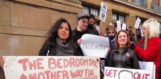 All over the country protests are taking place against the bedroom tax and plans to bring in Universal Credit