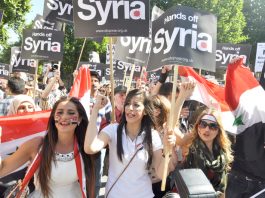 ‘Hands off Syria’ demonstration in London on August 31 against any military intervention