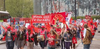 Demonstration in London to defend the capital’s A&Es – workers are determined that the NHS must remain a service providing the necessary quality care for all who need it