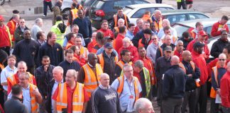 The mass meeting of postal workers at Mount Pleasant heard CWU leader Ward condemn the Labour Party for its treachery