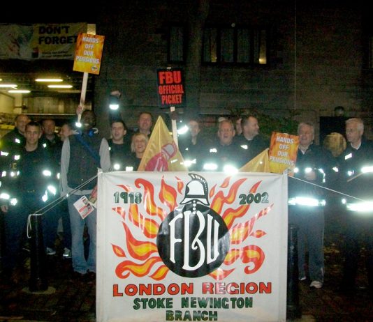 Firefighters stopped work at 6.30pm on Friday at Stoke Newington – they are out again this morning at 6.00am