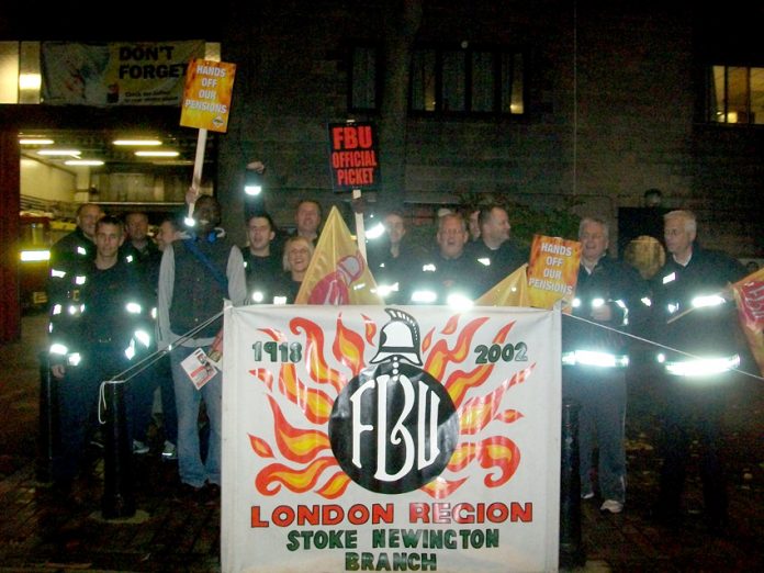 Firefighters stopped work at 6.30pm on Friday at Stoke Newington – they are out again this morning at 6.00am