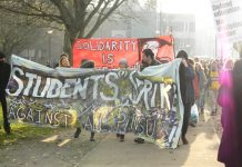 Students demonstrating at Sussex University yesterday will be coming up to the ULU demonstration this afternoon