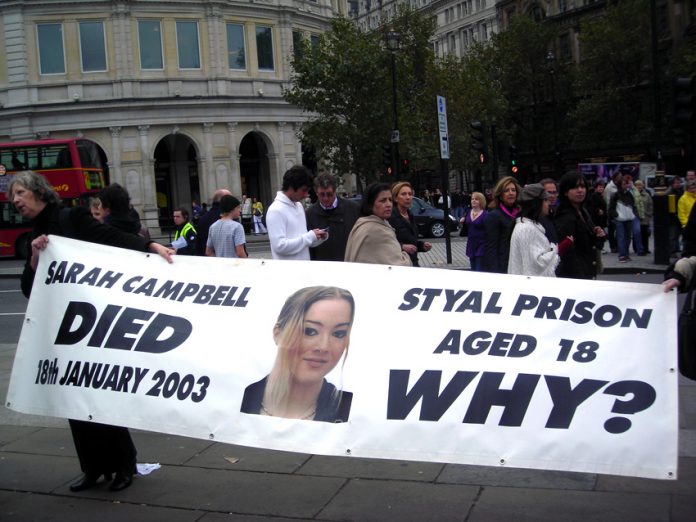 Pauline Campbell (left) campaigned against deaths in Prison after her own daughter died in January 2003