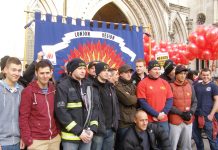 Firefighters at the High Court fighting the government’s plan to destroy their pensions and shut down fire stations