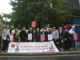 Lobbying Act will have a devastating effect on unions CWU members picketing the Stock Exchange. The union seconded an emergency resolution on the Lobbying Bill at last year’s TUC Congress
