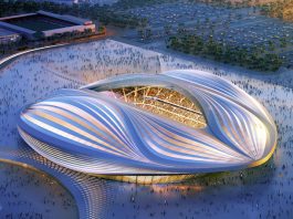 CGI artist’s impression of the finished stadium