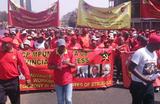NUMSA workers taking strike action