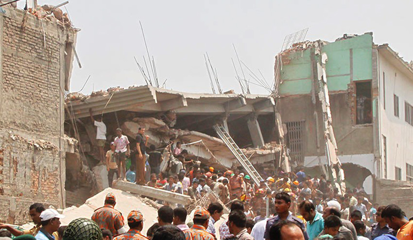 The Rana Plaza building collapse in April last year killed over 1,100 workers
