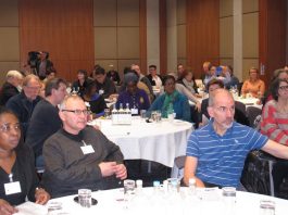 A section of the conference audience