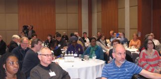 A section of the conference audience