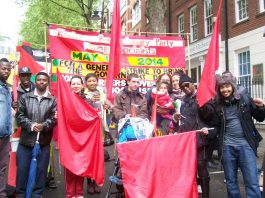 ‘We support the call for a general strike’ – the RMT’s Steve Hedley tells News Line Workers Revolutionary Party and Young Socialists assemble at Clerkenwell Green