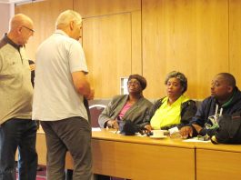 National Express ‘Extremely Vicious Towards It’s US Workers’ Unite members discuss with Teamsters union members at National Expresss subsidiary, Durham School Services, EVELINA MOULTRIE (South Carolina) PATRICIA CHILLIS (Illinois), and LESTER HAWTHORNE (Florida)