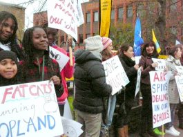 Copland School in Wembley, London – parents, teachers and pupils are determined not to be forced into an academy