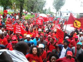 NUMSA strike on the ‘Day of Action for Youth Jobs’ held across nine regions of South Africa on March 19