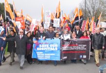 Ealing residents demanding that all four local District General Hospitals be kept open