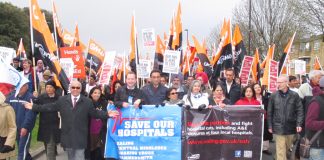 Ealing residents demanding that all four local District General Hospitals be kept open