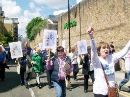 The march to stop GP surgeries closing proceeds through east London