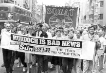 The relationship between the Thatcher government and the Murdoch press was cemented in the big struggles to smash trade unions in the mid 1980s. Other governments continued the pact with the Murdoch empire