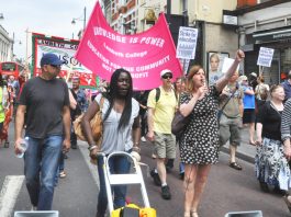 UCU members at Lambeth College are on indefinite strike in defence of jobs and conditions