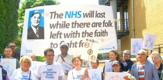 GPs, patients and supporters marched through Tower Hamlets on June 5th showing their determination to keep all GP surgeries open