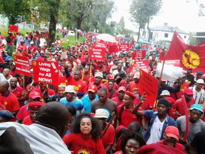 Mass NUMSA rally demanding jobs for youth