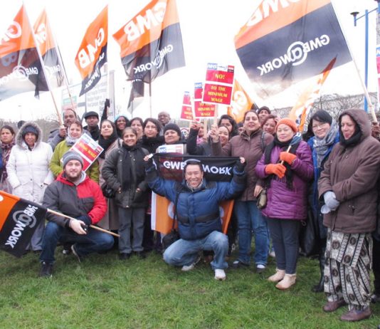 Ealing Hospital workers employed by contractors Medirest have taken a number of strike actions against low pay