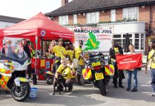 Warwickshire Blood Donors NHS supports march