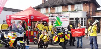 Warwickshire Blood Donors NHS supports march