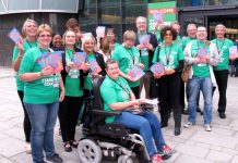 NUT teachers campaigning outside the TUC Congress. They have been engaged in a ‘Stand Up for Education’ campaign that has gained significant support from parents and the general public