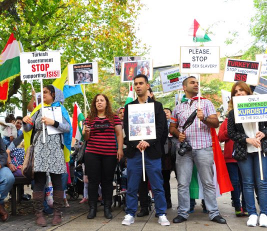 Kurds in Norwich condemn Turkey for supporting ISIS