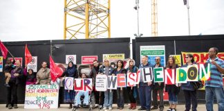 Our West Hendon campaigners determined to defend their homes and their rights