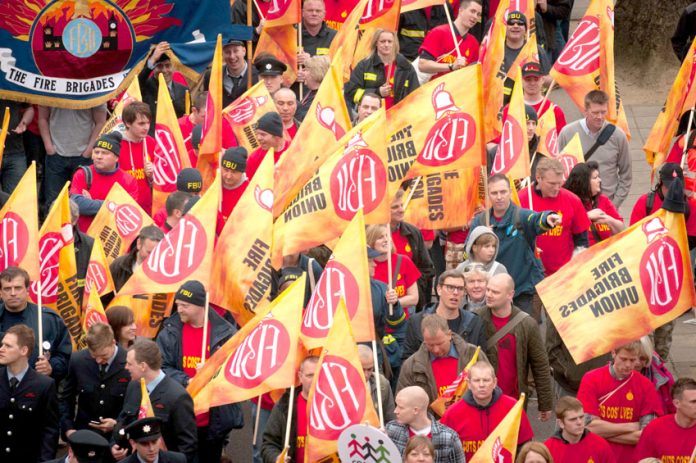 Firefighters are defending their pensions, jobs and fire stations all over the country
