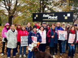 Fairpoint Workers Hold Portland Rally FairPoint workers on the picket line