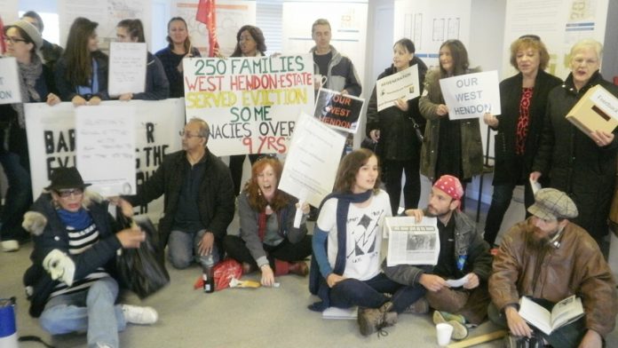 Lively West Hendon tenants determined to fight privateers ‘regeneration’ of their estate creating evictions