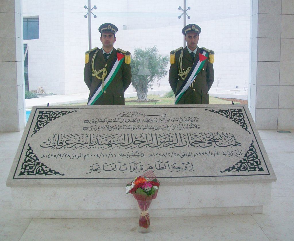 Yasser Arafat’s tomb in Ramallah