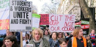 Ten thousand students marched through central London last month demanding the restoration of free education